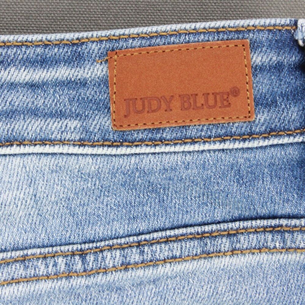 Judy Blue Distressed Skinny Jeans Womens 1/25 Blue Denim Stretch Fit - Picture 8 of 11